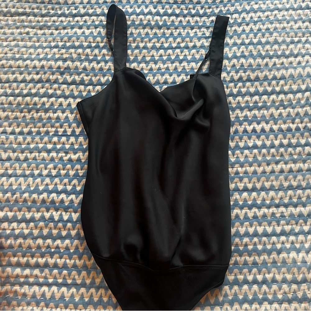SOLD Abercrombie & Fitch Black Satin bodysuit